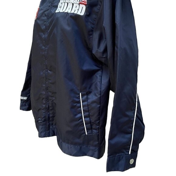 Nascar National Guard Dale Jr 88 Navy Full Zip Windbreaker Jacket Women’s S/M - Picture 5 of 11